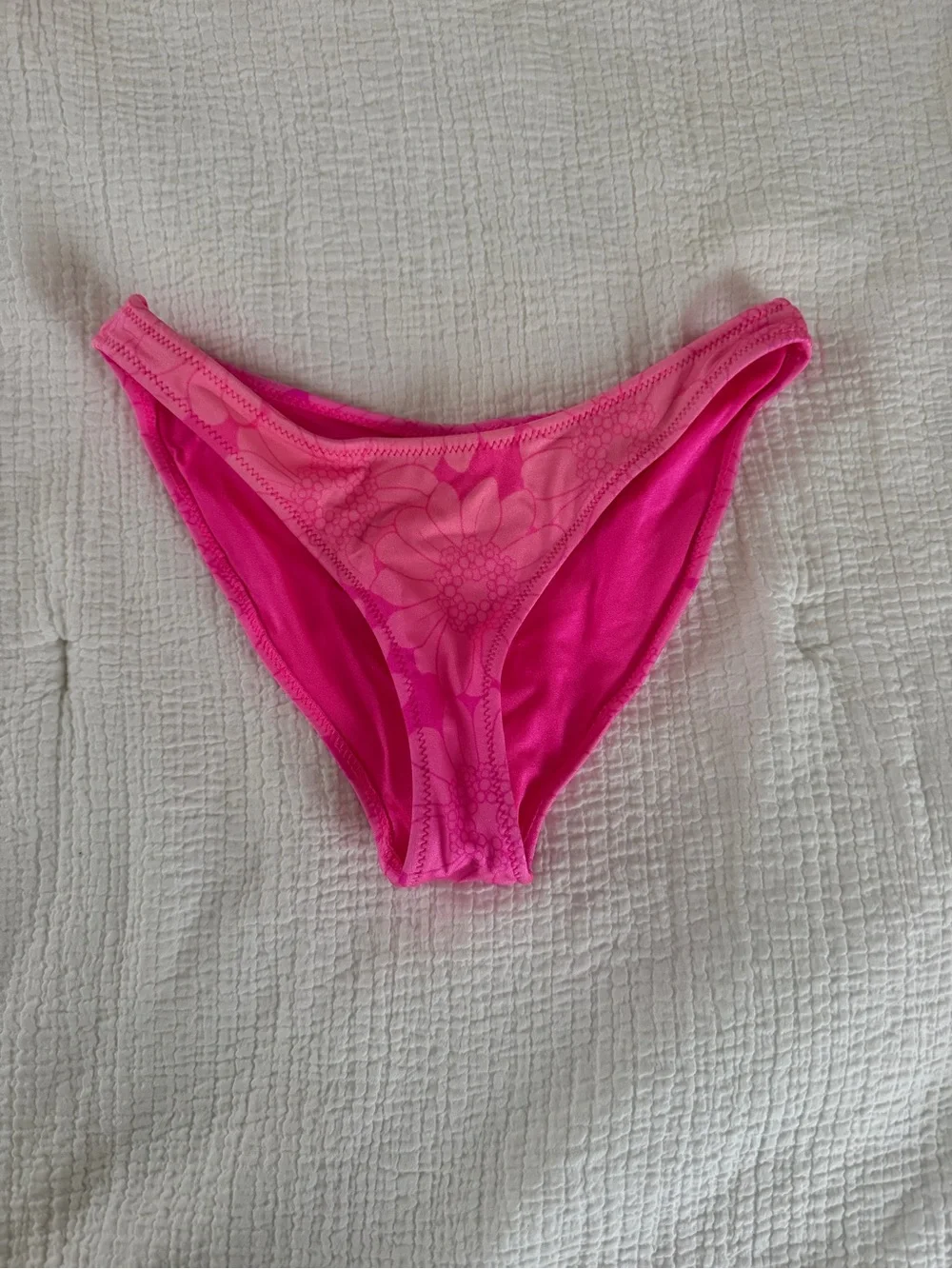 triangl swimwear Vibrant Hot Pink Floral Bikini Set